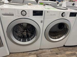 LG front-loading washer and dryer set